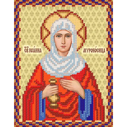 РИП-5117 Св. Иоанна Мироносица (Яна, Жанна). Схема для вышивки бисером ТМ Маричка