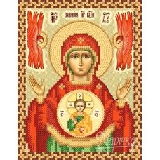 РИП-5226 Икона Божией Матери Знамение. Схема для вышивки бисером ТМ Маричка