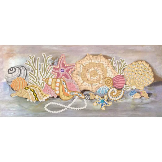 РКК-083 Ракушки с жемчугом. Схема для вышивки бисером ТМ Маричка