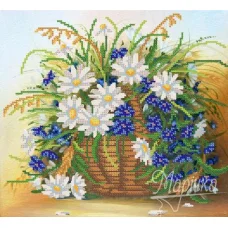 РКП-224 Полевые ромашки. Схема для вышивки бисером. Маричка
