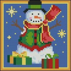 ФПК-5041 Рождество в деталях-снеговик. Схема для вышивки бисером Феникс 
