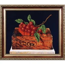 Б-090 Рябина на шкатулке. Набор для вышивки бисером Магия канвы
