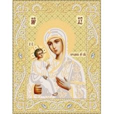 РИК-4074 Иерусалимская икона Божией Матери (золото). Схема для вышивки бисером ТМ Маричка