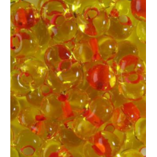 81093 Бисер желтый прозрачный окрашенный внутри оранжевым Preciosa 