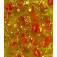 81093 Бисер желтый прозрачный окрашенный внутри оранжевым Preciosa