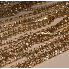 ДЭ-008 Цепочка золотых страз 