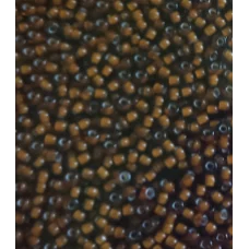 15096 Бисер Preciosa коричневый с белой серидинкой