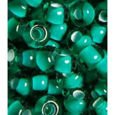 55716 Бисер Preciosa зеленый изумрудный мелованное отверстие