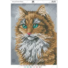 А3Н_468 Кот. Схема для вышивки бисером. TM Virena