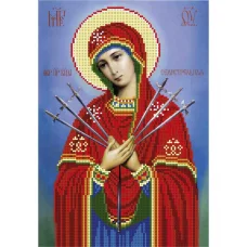 А4-И-459 Семистрельная богродица (частичная). Схема для вышивки бисером ТМ Acorns