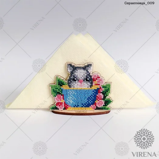 СРВ-009 Деревянная салфетница для вышивки бисером ТМ Вирена