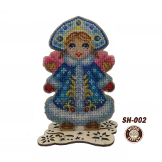 SH-002 Заготовка для вышивки Снегурочка. ТМ WoodStitch