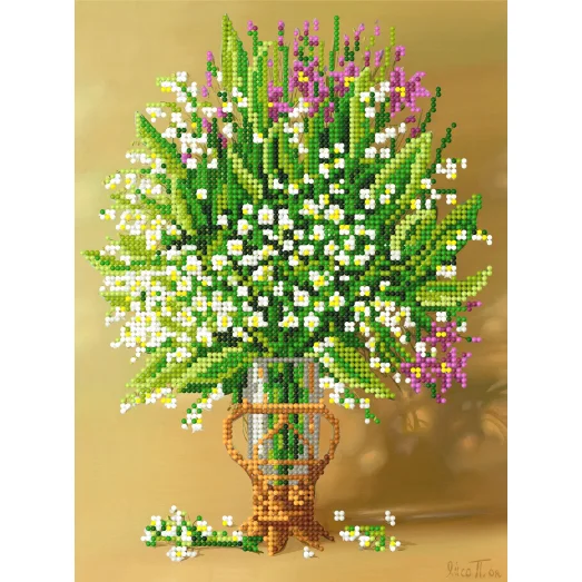 SI-005 Цветы в вазе. Схема для вышивки бисером СвитАрт
