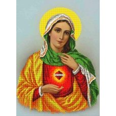 SI-242 (А3) Святое сердце Марии. Схема для вышивки бисером СвитАрт