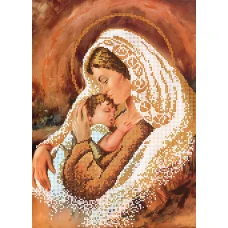 SI-387a Мадонна с младенцем. Схема для вышивки бисером СвитАрт