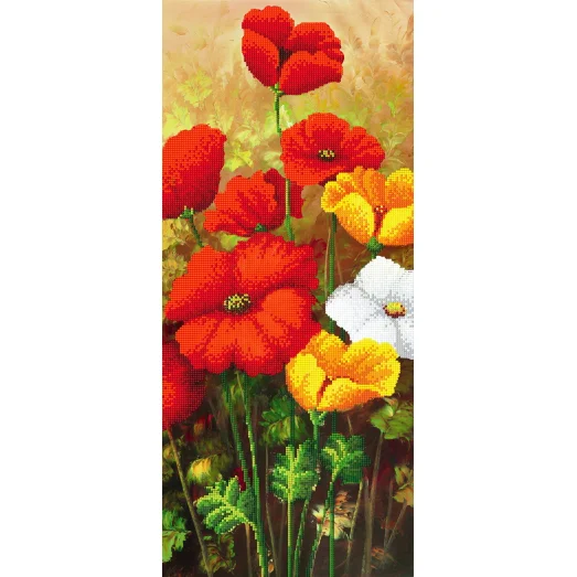 SI-438c (24*55) Маки. Схема для вышивки бисером СвитАрт