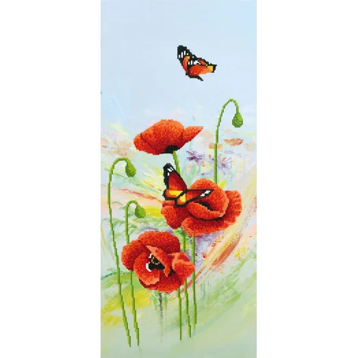 SI-451 (24*55) Маки. Схема для вышивки бисером СвитАрт