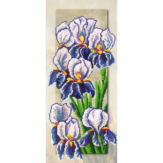 SI-600c (17*39) Ирисы. Схема для вышивки бисером СвитАрт