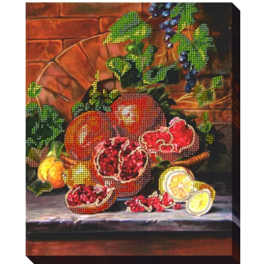 А-0164 Гранаты. Набор для вышивки бисером ТМ Барвика