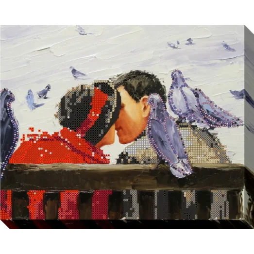 К-0026 Любовь и голуби. Схема для вышивки бисером ТМ Барвика