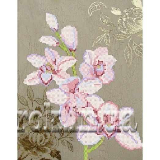 СКМ-098 Ветка орхидеи. Схема для вышивки бисером. Княгиня Ольга