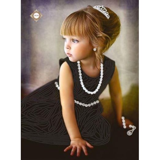 СЛ-3103 Маленькая принцесса. Схема для вышивки бисером ТМ Миледи