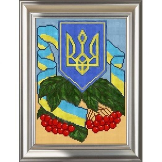 СП-4016 Герб Украины. Схема для вышивки бисером. ТМ Веллиса