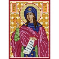 А5-И-086 Святая Маргарита. Схема для вышивки бисером ТМ Acorns