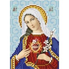 А6-И-163 Святое сердце Марии. Схема для вышивки бисером ТМ Acorns