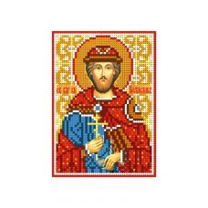 А6-И-077 Святой благоверный князь Ростислав. Схема для вышивки бисером ТМ Acorns