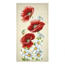 Т-0794 Триптих Полевые цветы. Схема для вышивки бисером. ТМ ВДВ