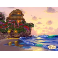 ТА-044 Домик мечты. Место, где живет любовь. Схема для вышивки бисером Тела Артис