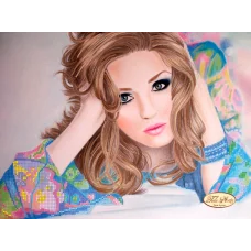 ТА-097 Красотка. Схема для вышивки бисером Тела Артис
