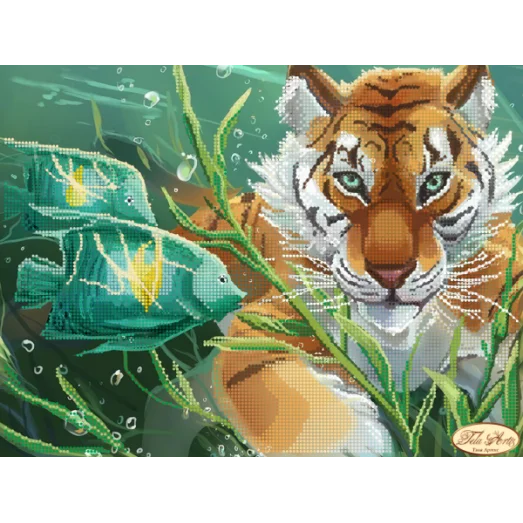 ТА-216 Подводная охота. Схема для вышивки бисером Тела Артис