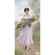 ТА-221 Цветочница. Схема для вышивки бисером Тела Артис