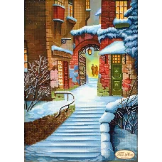 ТА-257 Вечерними улочками. Схема для вышивки бисером Тела Артис