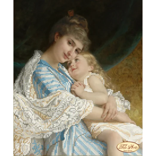 ТА-273 Мама с дочкой. Схема для вышивки бисером Тела Артис