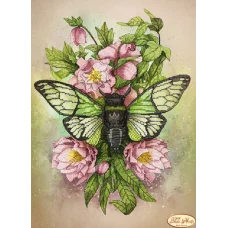 ТА-294 Поющая цикада. Схема для вышивки бисером Тела Артис