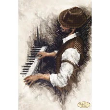 ТА-334 Джаз. Пианино. Схема для вышивки бисером Тела Артис