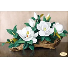 ТА-392 Нежные магнолии. Схема для вышивки бисером Тела Артис
