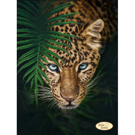 ТА-490 Ягуар в джунглях. Схема для вышивки бисером Тела Артис