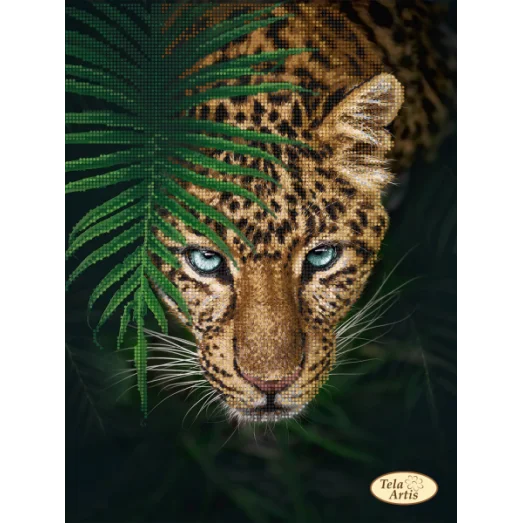 ТА-490 Ягуар в джунглях. Схема для вышивки бисером Тела Артис