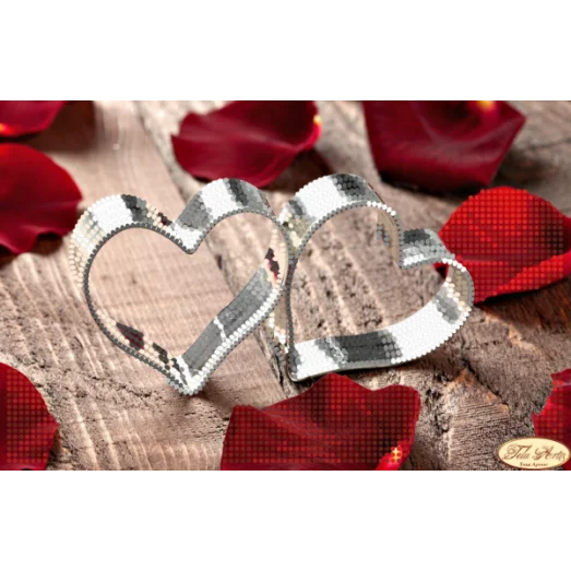 ТД-017 Сердца. Схема для вышивки бисером Тела Артис