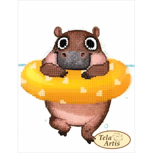 ТД-026 Бегемотик. Схема для вышивки бисером Тела Артис