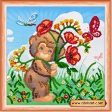 АМ-113 Букет маков. Набор для вышивки бисером Абрис Арт