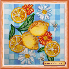 АМ-119 Летние лимоны. Набор для вышивки бисером Абрис Арт