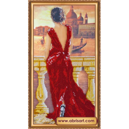 АВ-395 Вечерняя набережная. Набор для вышивки бисером. Абрис Арт