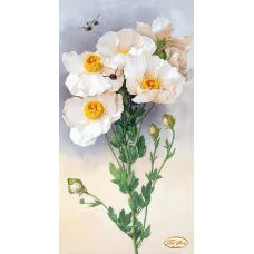 ТК-025 Ароматные пионы. Схема для вышивки бисером Тела Артис