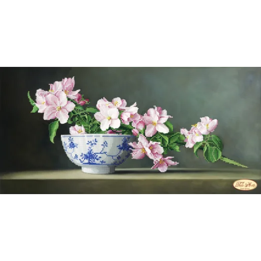 ТК-027 Яблоневый цвет. Схема для вышивки бисером Тела Артис