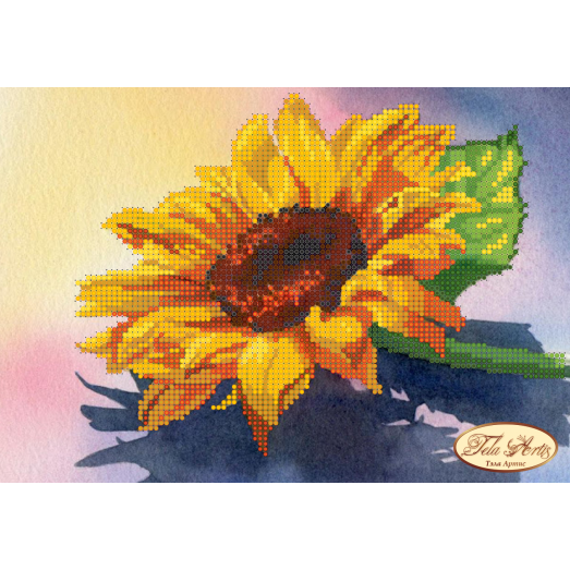ТМ-014 Солнечный цветочек. Схема для вышивки бисером Тела Артис 